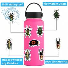 60PCS Insect Stickers Pack | Beautiful Pattern Stickers, High Quality Stickers Water Bottles, Decorative Paper, Journaling, Laptop, Bumper, Skateboard, Scrapbook, Suitcase, Refrigerator, Plan Book, Keyboard, Car Sticker - Insect - View 8