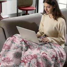 1PC Flannel Blanket, Summer Blanket, Bed Blanket , Blankets For Camping, Blanket For Beach, Throw Blanket, Multi-Use Blanket Soft , Cooling Blanket - Style Z - View 27