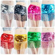 Glitter Tassel Waist Chain Belly Dance Costume, Dance Waist Ornament Performance Outfit - Multicolor - View 4