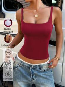Women Tank Tops & Camis - 紅色 - 查看 8