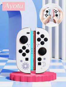 Ayotu 適用於 2025 新款 Switch2 線性太陽與星星圖案遊戲主機外殼與配件，適合 Switch2 7.9 吋保護殼。套裝包含保護殼、收納袋、底座外殼、主機防塵罩、遊戲卡收納盒、Joy-Con 控制器保護套以及其他多種風格配件可供選擇，是返校禮物、生日禮物與遊戲愛好者的理想選擇 - 查看 19