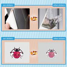 60PCS Insect Stickers Pack | Beautiful Pattern Stickers, High Quality Stickers Water Bottles, Decorative Paper, Journaling, Laptop, Bumper, Skateboard, Scrapbook, Suitcase, Refrigerator, Plan Book, Keyboard, Car Sticker - Insect - View 5