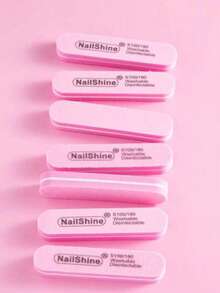 5/10/20/50pcs Oval Nail File Set, 0.47 Inch Thick Sponge Nail File For Gel Nails, Washable Double-Sided 100/180 Grit Polishing File - Multicolor - View 8