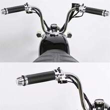 2pcs Motorcycle Accessories High Quality Aluminum Alloy Handlebar Grips (Handlebar Rubber), Universal Modified Electric Scooter Throttle Grip Covers, Handlebar Modification Parts - One Size - View 5