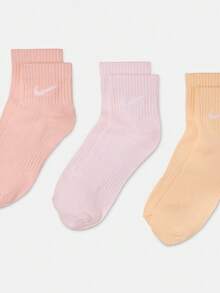 Nike Everyday 輕量快乾訓練襪 (3雙裝) 66%棉 33%聚酯纖維 1%彈性纖維 SX7677-905 - 粉紅/紫/橙 - 查看 9