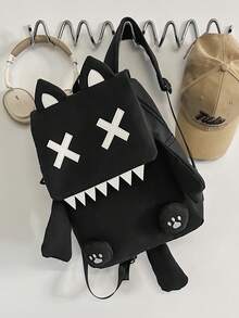 Shoulder Bag Backpack Convertible To Double Shoulder Couple Fashion Minimalist Creative Youth Personalized Demon Cat Backpack Suitable For High School And College Freshmen Applicable For Travel College Sports Couple Backpack Back To School Commute Multifunctional Dorm Lightweight Men's Bag School Supplies Multi-Pocket Shoulder Bag Autumn Halloween Christmas Men's Gift Scream Travel Backpack Double Shoulder Bag Peach Tree - Multicolor - View 13