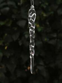 12 PCS Tree Decoration Crystal Pendants Ornaments - Hanging Acrylic Snowflakes And Icicle Ornaments With Pendants Tree New Year Party Decoration Supplies - Multicolor - View 10