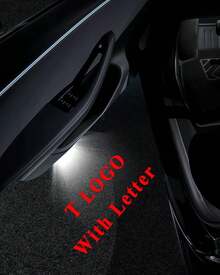 2pcs Car Door Logo Projection Lights, Compatible With All Tesla Models, 2025 Upgraded OEM Style Welcome Ground Lights, Ultra Bright High Definition Non-Fading 3D Laser Phantom Lights - Compatible With Tesla - 查看 7