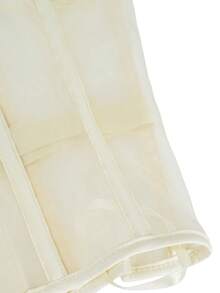 Sheer Mesh Waspie Corset Waist Trainer Women Breathable Underbust Waist Cincher Tummy Control Belt Halloween Carnival Party Costume Shapewear - Apricot - View 6