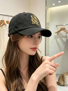 1 buah Topi Baseball FROME Bordir 3D Huruf Washed, Topi Unisex untuk Guru dan Siswa, Olahraga Luar Ruangan, Perlindungan Matahari, Topi Baseball untuk Perjalanan, Topi untuk Jalan-jalan, Mendaki, Memancing, dan Mengemudi, Hadiah untuk Teman dan Pasangan - Topi baseball FRO - View 9