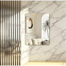 Soft Mirror Wall Sticker Self-Adhesive Full Length Mirror Wall-Mounted Bathroom Mirror Home Dressing Mirror High Definition Mirror Surface Wall Sticker - 3D Wall Sticker - Silver - View 9
