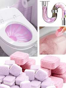 1 Pack 5/10/20pcs Powerful Odor Removing Urine Stain Toilet Cleaner, Toilet Cleaner, Toilet Cleaner Tablets, Effervescent Stain Remover, Toilet Cleaner And ToiEffervescent Tablets, Suitable For Toilets. Also For Washing Machines - Multicolor - View 1