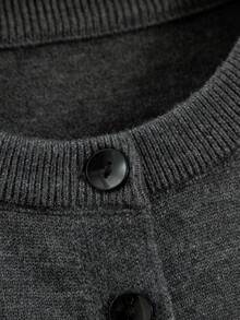 GIGOGOU Autumn/Winter Fashion Women's Knit Casual Cardigan, Soft & Comfortable Long Sleeve Sweater Jacket - Grey - View 11