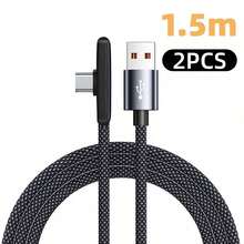 OIITH 66W USB-A 轉 Type-C 黑色充電線，3.3ft/4.9ft/6.6ft，Type-C 快充線，相容 iPhone 17/16/15/14、Pro 12.9/11、Air 4/5、Mini 6，相容 、G、Pixel 及其他 USB-C 設備 - 黑色 - 查看 16