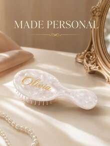 Personalized Engraved Comb, Customized Pocket Comb, Mini Engraved Hairbrush, Name Hairbrush, Bridesmaid Gift, Mini Hair Comb, Gift For Mom, Gift For Her - Multicolor - View 4