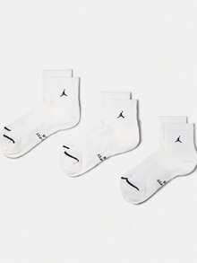 Jordan Everyday Elevated 快乾運動襪 (3雙裝) IR6320-100 - 白色 - 查看 7