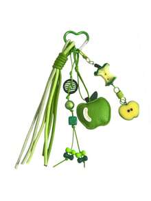 An Apple Keychain, Serving As A Fruit Backpack Pendant, Car Keychain, And Bag Hanging Ornament, Is A Perfect Keychain Accessory - Multicolor - View 5