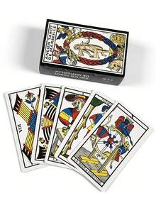 1 BoxTarot De Marsella 78 Cartas, Spanish Divination Tarot Cards Gold Black Includes A Beginner's Guide - Multicolor - View 5