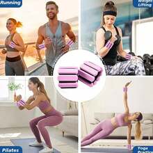 1/2 Buah Gelang Pemberat yang Dapat Diatur Ukurannya (Cocok untuk Pria dan Wanita), Cocok untuk Olahraga, Yoga, Jalan Kaki, Lari, Tari, Pilates, dan Latihan Aerobik. - MultiWarna - View 4