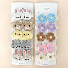 Multi-Pack Fabric Hair Clips, Gentle On Skin, No Hair Pulling, Suitable For All Seasons, Perfect Gift, Ideal For Photos - 彩色 - 查看 13