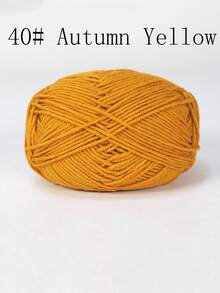 4-Ply Milk Cotton Yarn For Crocheted Blanket, Clothes, Handbag, Slippers, Various Color Combinations, 50g Per Piece, Autumn And Winter Crocheted Scarves, Hats, Sweaters, Etc. DIY Gifts, Suitable For Beginners - Multicolor - View 82