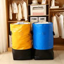 1pc Heavy Duty Moving Bag With Sturdy Handle And Secure Drawstring Closure - Large Capacity Storage Organizer Bag, Foldable Space-Saving Design, Made Of High-Strength Plastic Material, Suitable For Moving, Travel, Storage, College Dorm, Home Use - Perfect For Storing Clothes, Bedding, Household Items, Laptop Boxes, Dorm Essentials, Easy To Carry, Reinforced Structure, Ideal Choice For Packing, Also Suitable For Frequent Business Travelers - Multicolor - View 7