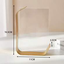 Nordic Style Acrylic Minimalist Premium L-Shaped Photo Frame, Niche Desktop Display Decor, 6 Inch 7 Inch - A - View 11