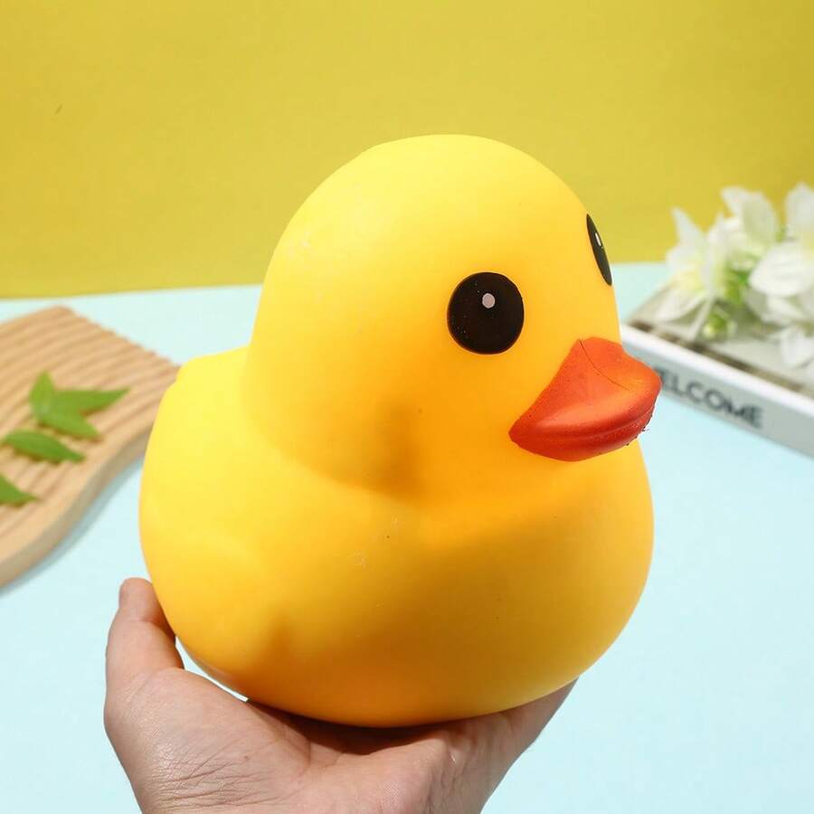 Cute Colorful Duck Squeeze Toy, Yellow Duck Shaped Slow Rebound Squishy, Stress Relief Squeeze Toy, Squishy, Squishy Toys, Squishy Stress Toy, Dumpling Squish, Toys For Adults Women