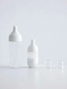 Haus Hana 防漏可填充旅行噴霧瓶 – 便攜式化妝品和香水容器，適用於乳液、海灘旅行、露營和度假 - 無色 - 查看 1