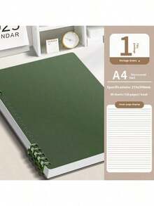 1 Pc A5 Soft Cover Loose Leaf Notebook, 60 Sheets/120 Pages Detachable Spiral Bound, Thickened Student Memo Pad, Suitable For Office Or School, Stationery, Elegant Ruled Notebook - High Quality A5 Notebook, Suitable For Office, School And Travel, Durable, Portable, Perfect For Writing, Journaling And Note-Taking - Multicolor - View 18