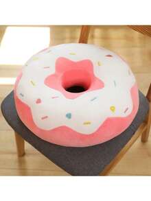 Cuscino decorativo a forma di ciambella rosa 30cm/40cm, stampa digitale 3D, morbido e confortevole, cuscino divertente a forma di cibo, leggero, adatto per divano, sedia, pavimento - Multicolore - Visualizzare 7