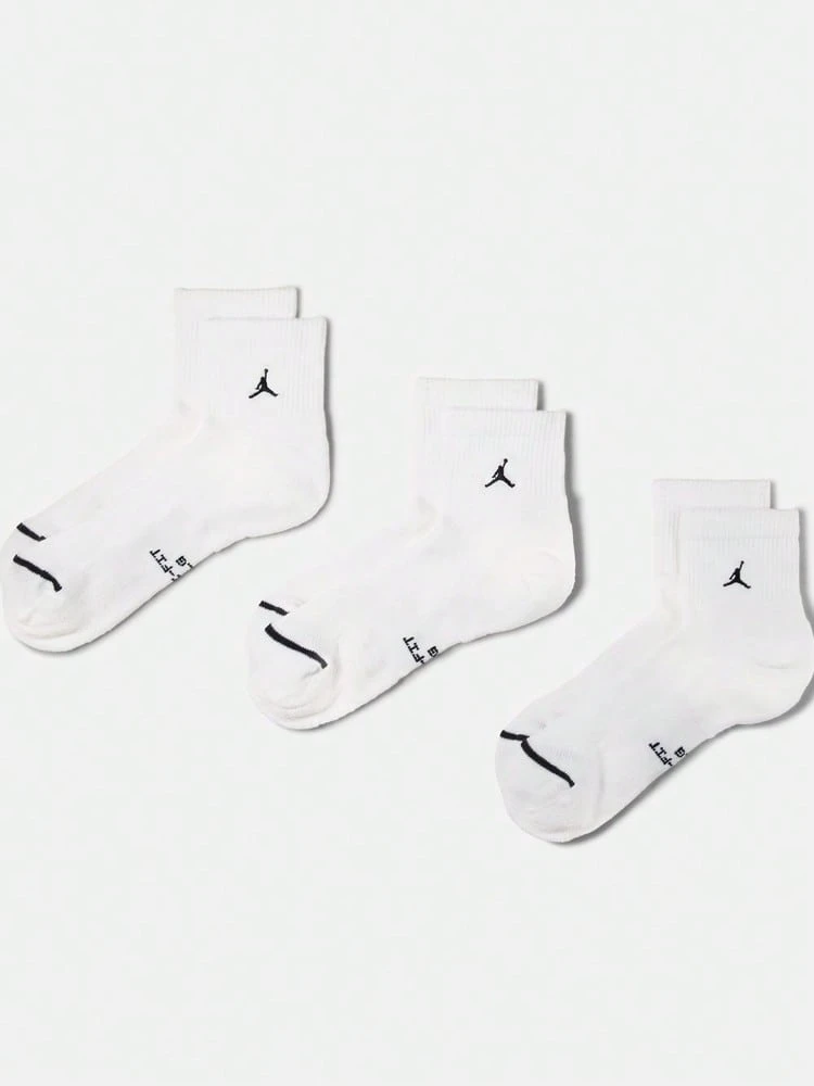 Jordan Everyday Elevated 快乾運動襪 (3雙裝) IR6320-100 - 白色 - 查看 1