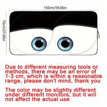YAIUZGOO Cartoon Eye Car Windshield Sun Shade, Fun Front Window Sun Shade, Cute Eye Design, Reflective Heat Insulation UV Protection Cover, Foldable Car Sun Shade, Protect Dashboard Interior, Universal Car Accessory For Summer Travel - A - View 8