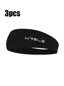 3pcs/Set Patterned Non-Slip Children's Headbands, Sweat-Absorbing And Breathable, Suitable For Basketball, Fitness, Running, Soccer And Tennis Sports - Multicolor - View 9