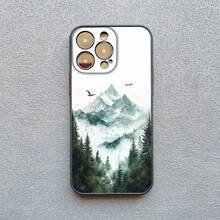 Mountain Mist Nature Matte Phone Case For IPhone 17 Pro Max 16 15 14 Plus Pro Max 12 13 Mini 11 Pro Max XS XR X Funda Back Cover - Black SMSS 4 - View 10
