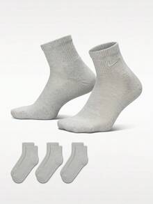 NIKE Everyday Elevated 速乾運動襪 (3雙裝) IH8607-904 - 淺灰色 - 查看 8