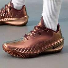 Nike Air Zoom G.T. Cut 4 USA男鞋百搭運動防滑耐磨低筒籃球鞋 - 褐色紫色 - 查看 6