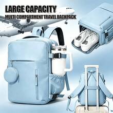 myco bags Wizz Air 機艙尺寸 40x30x20 cm 可轉換手提行李/登機包/短途旅行背包，可輕鬆放入座椅下方，便攜式 TSA 合規旅行/滾輪/機艙背包，適用於飛機/學校背包 - 彩色 - 查看 12