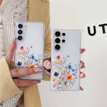 1件彩色透明TPU手機殼，花卉圖案與蝴蝶元素，適用於 16/16 Pro/16 Pro Max/16 Plus/7/8/7 Plus/8 Plus/X/Xs/Xr/Max/11/11 Pro/11 Pro Max/12/12 Pro/12 Pro Max/12 Mini/13/13 Pro/13 Pro Max/13 Mini/14/14 Pro/14 Plus/14 Pro Max/15/15 Pro/15 Plus/15 Pro Max/17/17 Pro/17 Pro Max/17 Ai，春季禮物 - 彩色 - 查看 2