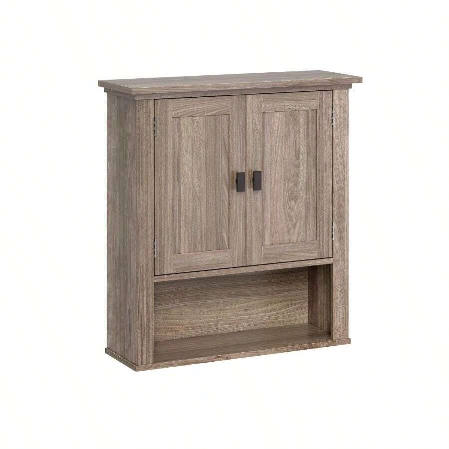 Home Hayward Two-Door Wall Cabinet - Light Woodgrain - Default - View 1