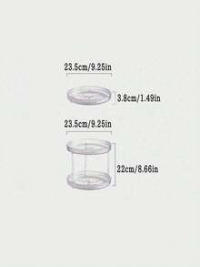 1/2/3pcs 60° Rotating Makeup Organizer, Transparent Acrylic Large Capacity Skincare Storage Rack, Double Layer Perfume Display Stand, Lipstick Serum Makeup Brush Storage Box, Diamond Pattern Non-Slip Tray, Perfume Storage Makeup Organizer Room Decor - Multicolor - View 14