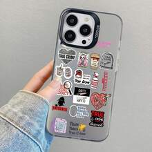Skeletons Lovely Cartoon Painted Picture Laser Phone Case For Iphone 17 Pro Max 16 15 14 Pro Max Plus 12 11 13 Pro Max Mini Case - CH-Black KLTY 3 - 查看 5