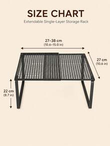 Expandable Shoe Rack / Closet Organizer – Space-Saving Vertical Storage Unit With Adjustable Height; Suitable For Clothing, Shoes, And Cabinets; Easy To Install; Features A Minimalist Design And Sturdy Construction For Home Organization. - Multicolor - View 8