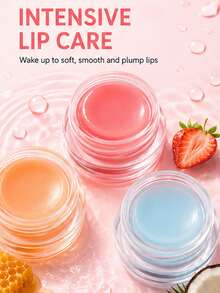 Máscara Noturna Labial de Mel de Frutas USHAS, 6 Sabores, Bálsamo Labial Hidratante e Reparador, Esfoliante Noturno para Lábios Secos e Rachados, Tratamento Labial Leve e Não Pegajoso - #05 Uva - Visão 2
