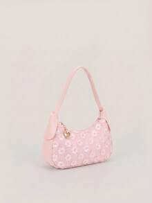 1 buah Tas Tangan Mini Motif Bunga Manis yang Modis, Aksesori Pakaian, Dompet Koin yang Indah - bunga berpayet - View 5