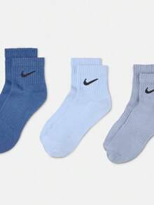 Nike Everyday 輕量快乾訓練襪 (3雙) 66%棉 33%聚酯纖維 1%彈性纖維 SX7677-904 - Iron Gray - 查看 1