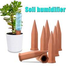 2pcs Clay Vacation Plant Watering Spikes, Wine Bottle Watering Stakes, Slow Release Plant Watering Nails, Automatic Watering Device For Indoor And Outdoor Plants - Multicolor - View 2