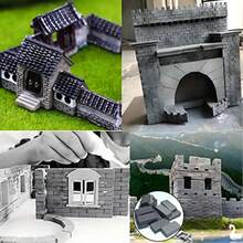 400Pcs Premium Realistic Mini Bricks, 1:16 Scale Gray & Red Miniature Brick Blocks, Exquisite Fake Brick Model Materials For Dollhouse, Mini Garden Landscape, DIY Scene Construction & Architectural Craft Projects - A - View 9