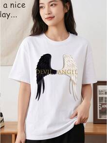 Women T-Shirts - 白色 - 查看 2