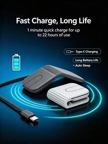 Logitech MOBI FOLD Wireless Bluetooth Mouse, Foldable And Portable, Silent Design, Up To 4000 DPI, Long Battery Life, Compatible With Laptops, Tablets, Computers, And Smartphones - View 4